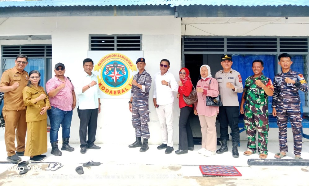 Lima Anggota DPRD Sergai Tinjau Kantor TNI-AL Bedagai, Serap Aspirasi Warga Pesisir