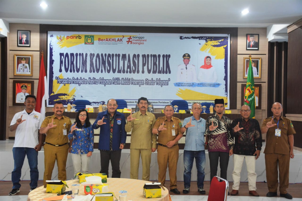 Dinas PMP2TSP Kabupaten Langkat Gelar Kegiatan Forum Konsultasi Publik