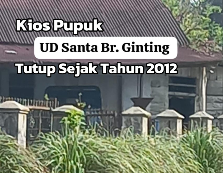 Kios Pupuk Di Desa Pancowarno Tutup Sejak Tahun 2012, Ini Klarifikasinya