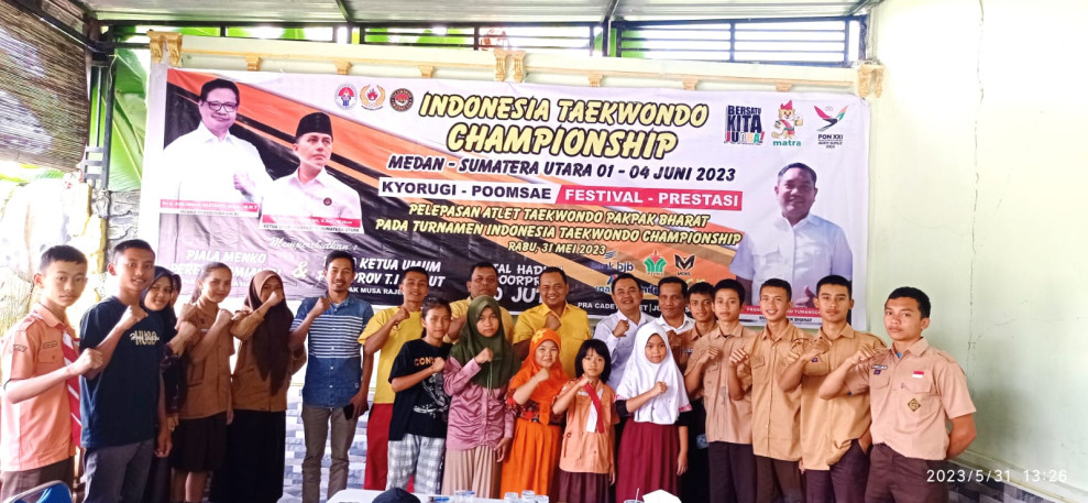 17 Belas Atlet Taekwondo Pakpak Bharat Siap Bertarung MereBut Piala Airlangga Hartanto