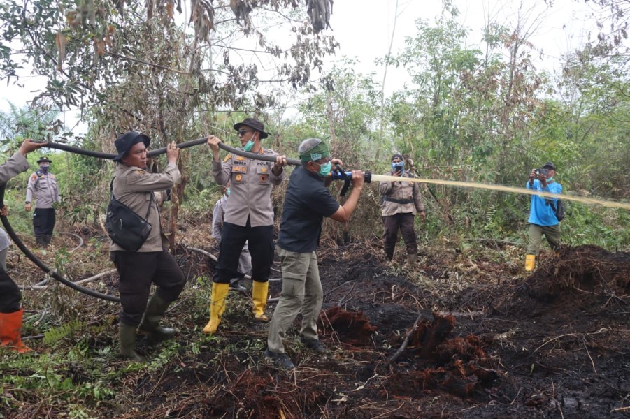 Kapolda Riau: Karhutla Dumai Mulai Terkendali, Kolaborasi Jadi Kunci