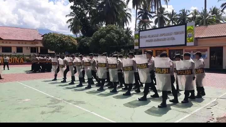 AKBP H.M Reza Chairul Pimpin langsung Apel Pelaksanaan Latihan Dalmas