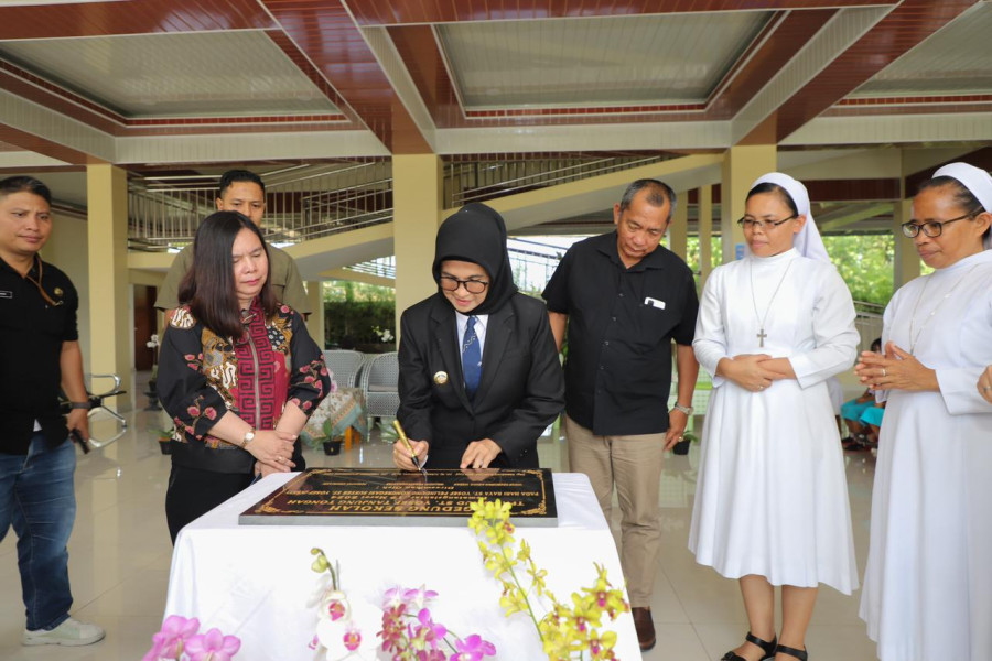 Wali Kota Kunjungi dan Tandatangani Prasasti Gedung TPA PAUD Santo Yosef Kota Pematangsiantar