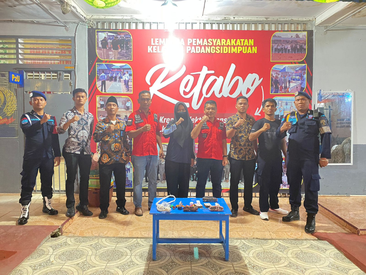 Satgas Halinar Lapas Kelas IIB Padangsidimpuan Kanwil Kemenkumham Sumut Grebek Blok Hunian