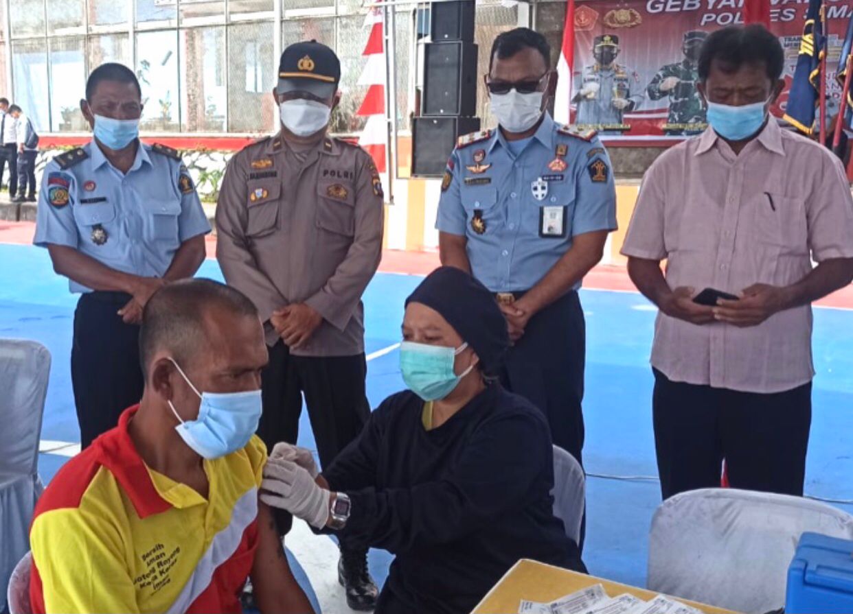 Dari 701 Warga Binaan Lapas Narkotika Pematangsiantar, 250 Divaksin Covid-19