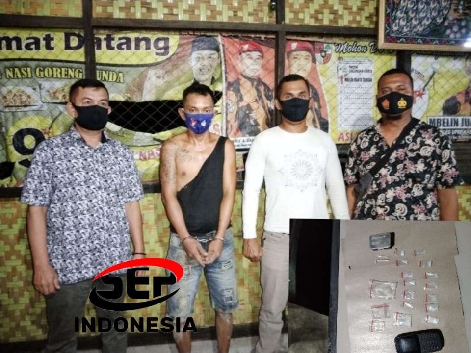 AL tersangka pengedar narkotika di tangkap Tim Opsnal Reskrim Polsek Panai Tengah