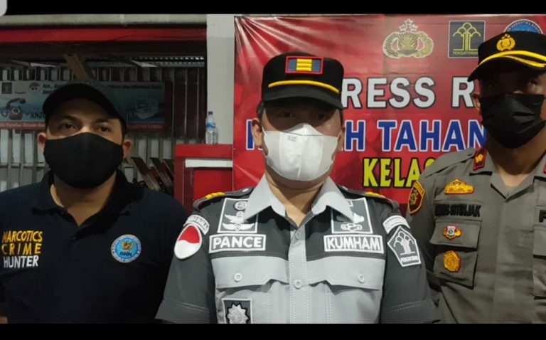 Karutan Pance Daniel, BNN dan Kepolisian Razia di Dalam Rutan Kelas II B Dumai