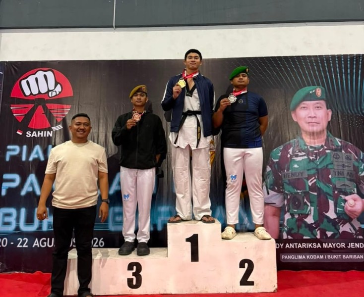 Personel SPN Polda Sumut Raih Juara I Taekwondo Piala Pangdam I Bukit Barisan