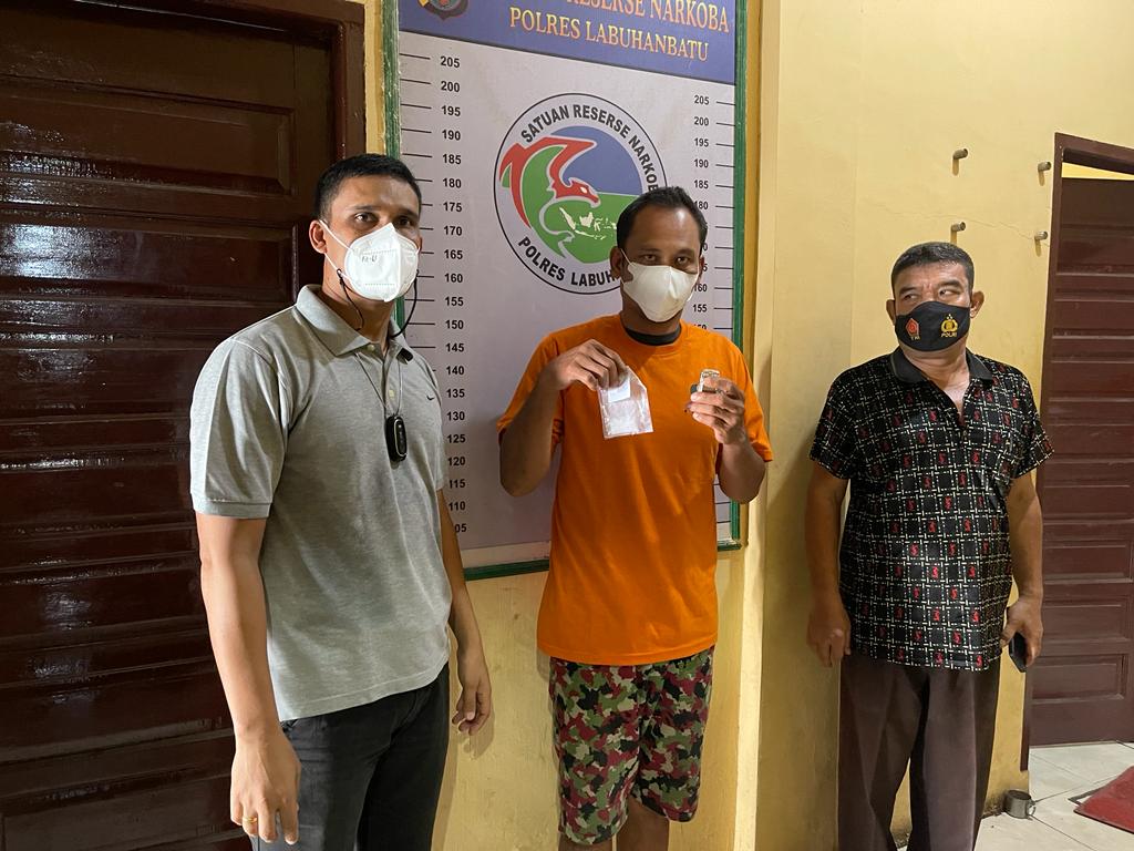 S tersangka pengedar narkotika ditangkap personel Sat Narkoba Polres Labuhanbatu