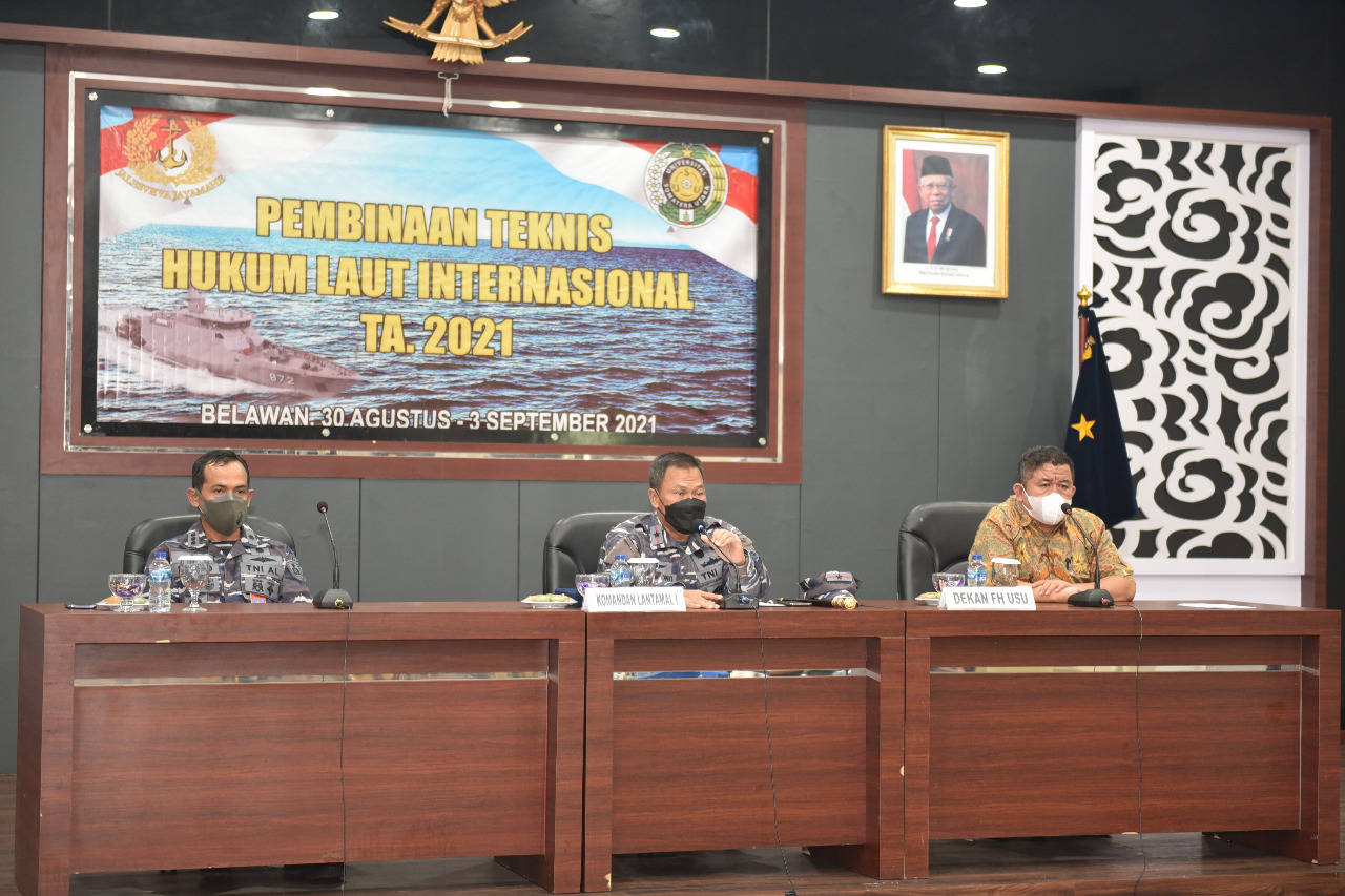 Danlantamal I Resmi Tutup Bintek Hukum Laut Internasional