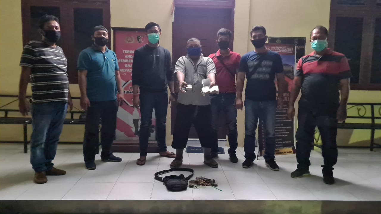 Tim Scorpions Polres Sergai  Ciduk Jurtul KIM Tanjung Beringin