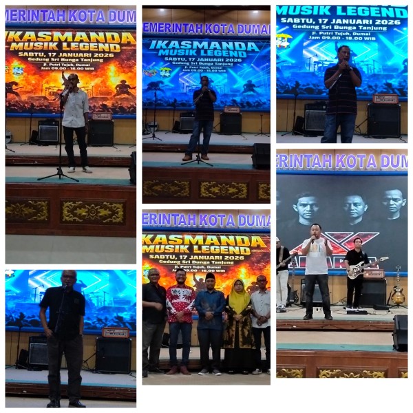 Ika Smanda Dumai Reuni Gelar Parade  Musik Hidupkan Spirit 'Music Legend'