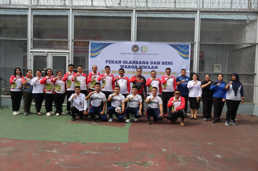 Rangkaian Kegiatan HBP Ke-61, Kalapas Pancur Batu Buka Pekan Olahraga dan Pentas Seni