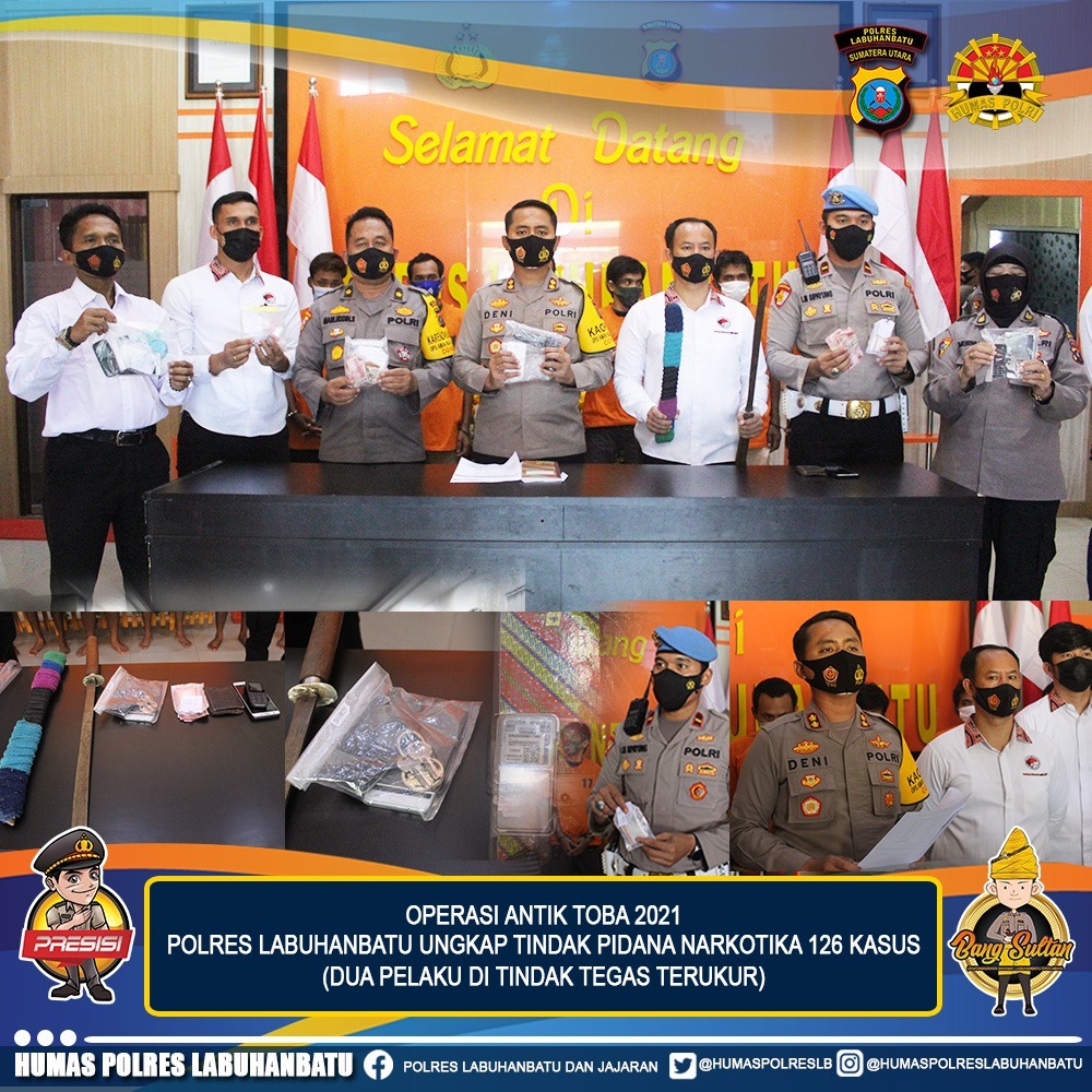 Polres Labuhanbatu Urutan Kedua Sejajaran Poldasu  Dalam Pengungkapan Kasus Selama Ops Antik Toba  2
