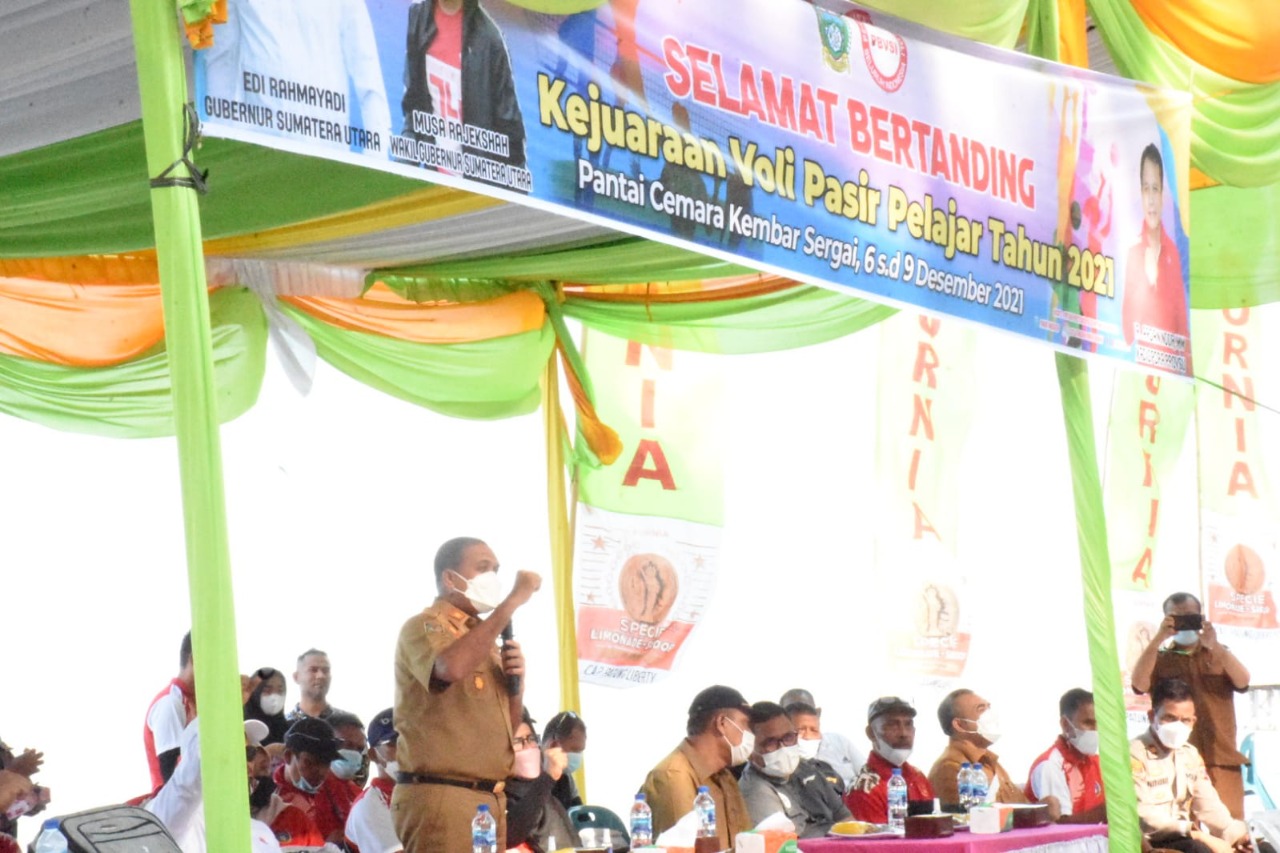 Sergai Tuan Rumah Kejuaraan Voli Pantai Pelajar se-Sumut