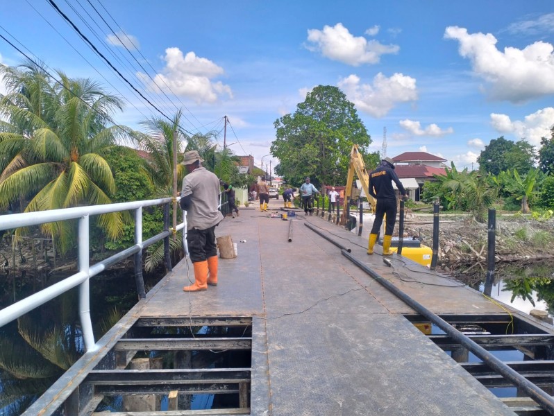 Pembangunan Jembatan Merah Putih Presisi Tahap II di Dumai Dikebut, Dua Titik Rampung 100%