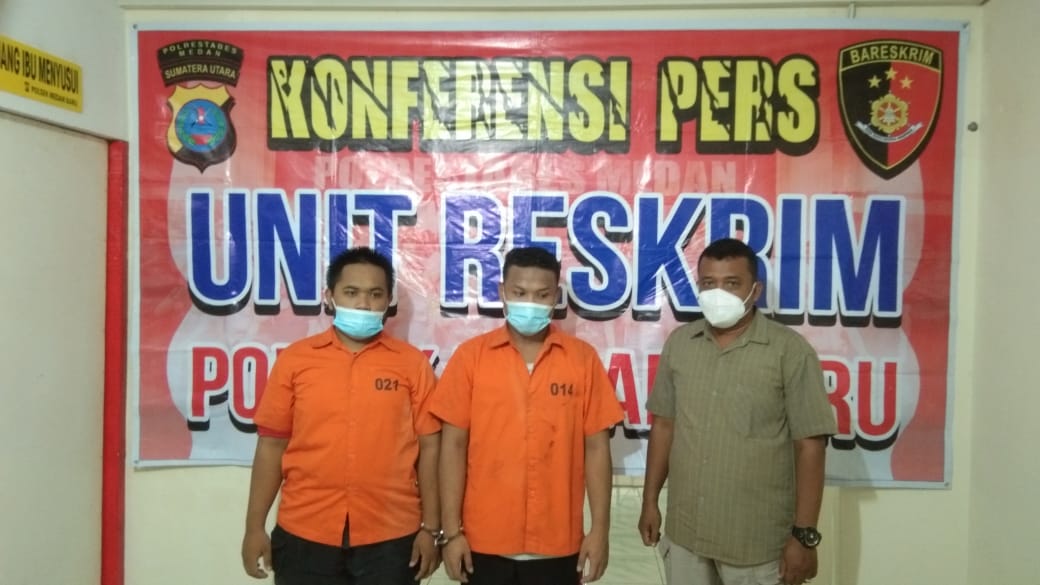 Gegara  Sabu Dua Ratus Ribu, Dua Sohib Ini Nyangkut di Polsek Medan Kota