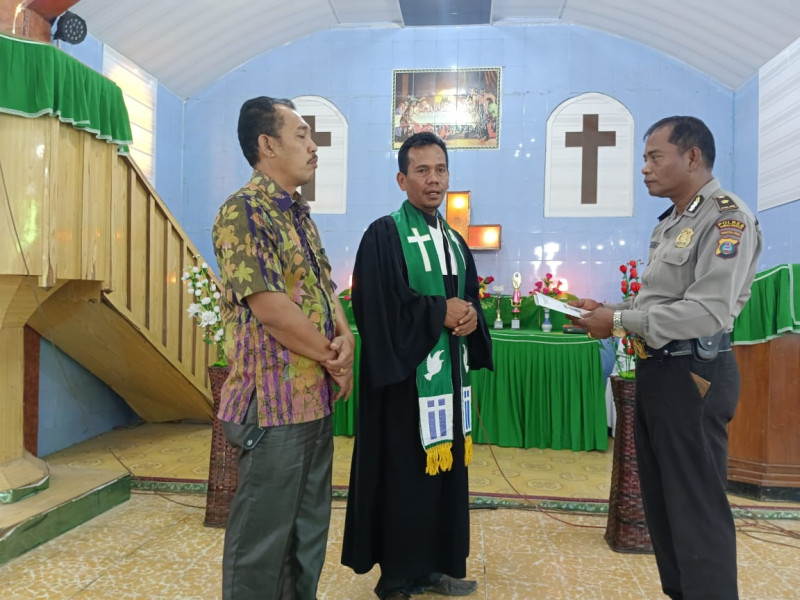 Minggu Kasih Polres Simalungun Bersama Jemaat HKI Resort Khusus Tiga Bolon