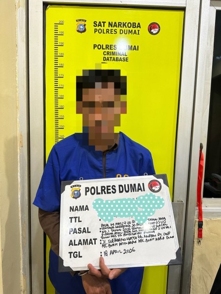 Dua Paket Sabu Disita, Polres Dumai Ringkus Tersangka di Bukit Kapur