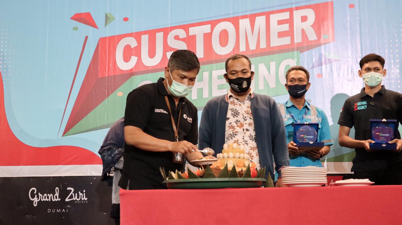Hut Perusahaan ke-28 Tahun,PT Pelindo I Cabang Dumai (Persero) Laksanakan Customer Gathering