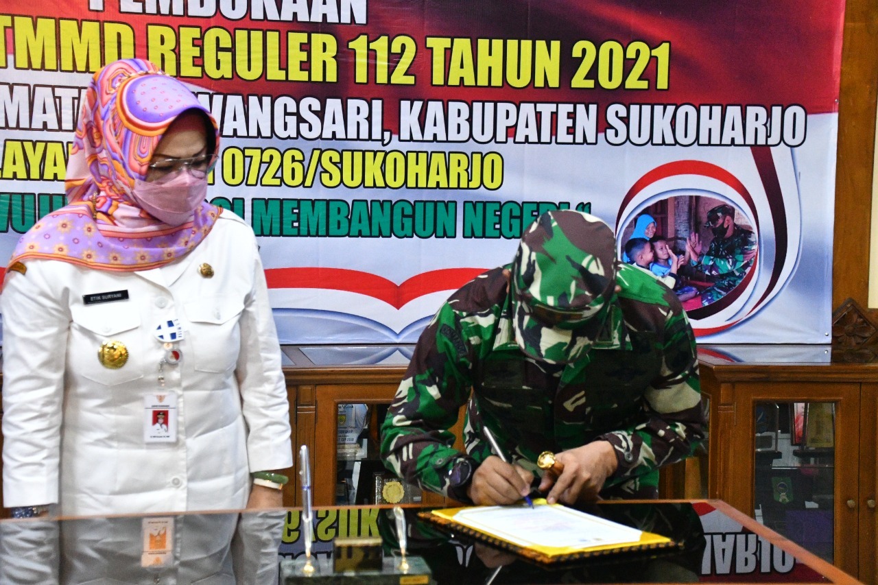 Hari ini TMMD Reguler ke 112 Kodim 0726/Sukoharjo di desa Majasto Resmi Dibuka 