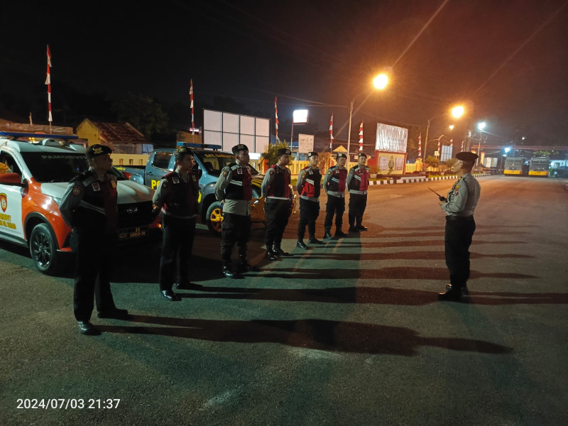 Usai Hari Bhayangkara ke 78  Polresta Deli Serdang Tingkatkan Patroli Blue Light