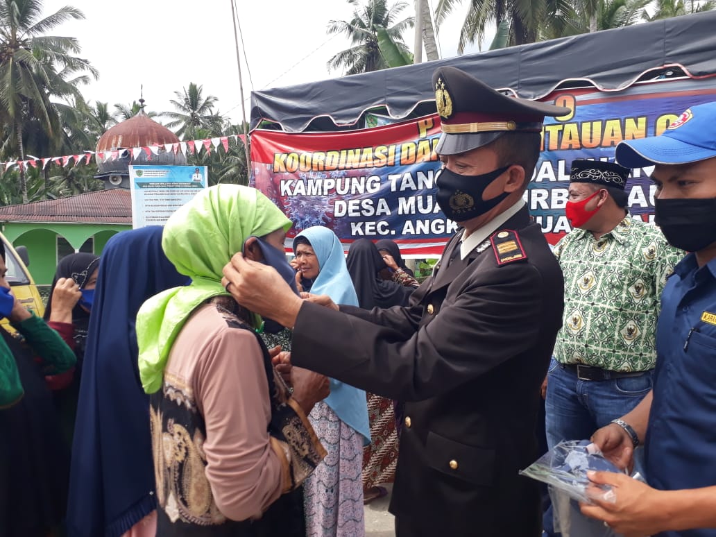 Gebrakan Masker Merdeka, Cara Polres Tapsel dan Jajaran Meriahkan HUT RI ke-75