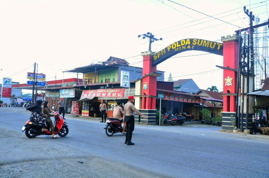 SPN Hinai Gelar Strong Point Hadirkan Rasa Aman dan Kelancaran Lalu Lintas Jelang HUT RI