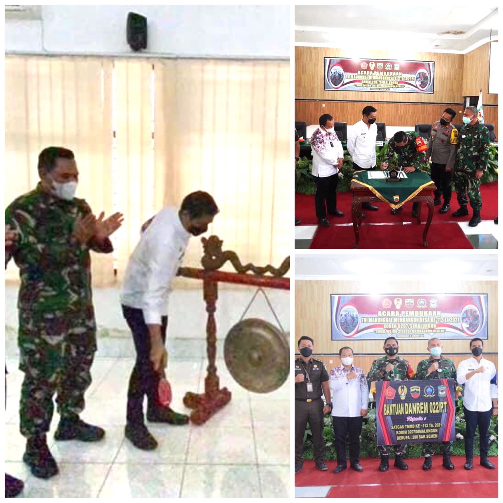TMMD 112 Kodim 0207/Simalungun Resmi Dibuka Walikota Pematangsiantar