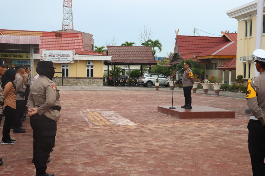 Debat Publik Calon Wako dan Wawako Dumai Polres Gelar Apel Kesiapan.