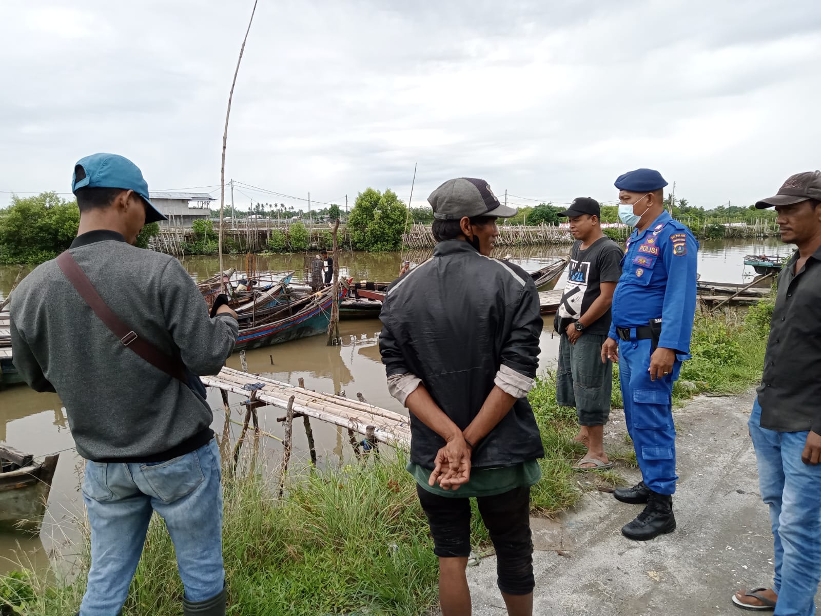 Sat Pol Airud Polres Sergai Lakukan Monitor dan Binluh  Nelayan Sergai