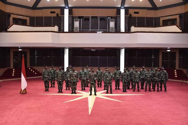 Panglima TNI Terima Laporan Korps Kenaikan Pangkat 20 Perwira Tinggi