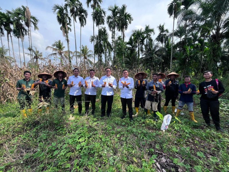 Wujudkan Ketahanan Pangan, Lapas Pancur Batu Gelar Panen Raya Jagung