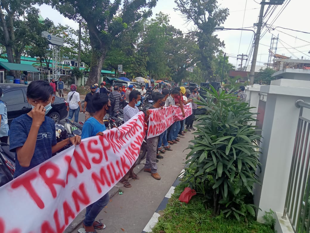 Terkait Kasus Sengketa Lahan Ketiga Kalinya Masyarakat Belawan Bahari Demo Di Kantor BPN Kota Medan