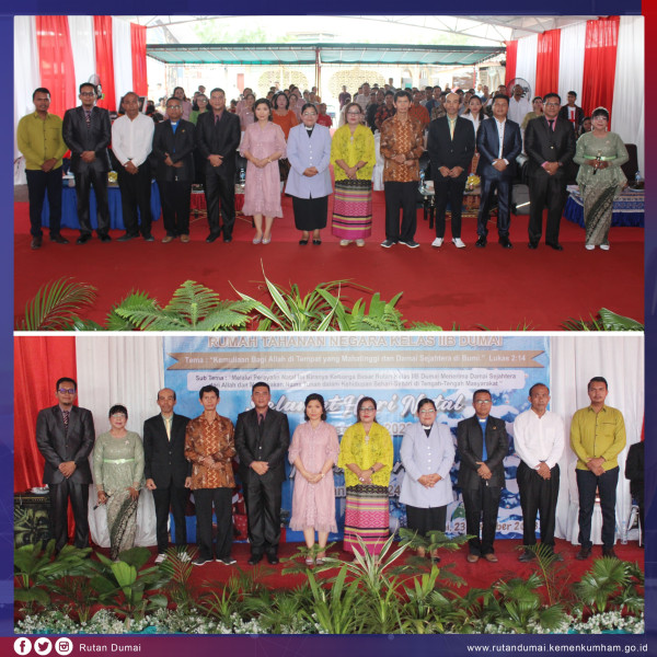 Rutan Kelas II Dumai Rayakan Natal 2023 Bersama WTB