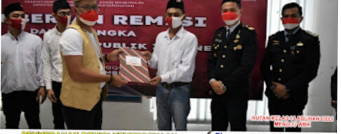 Rutan Labuhan Deli Beri Remisi Umum Kepada Napi Di Hut Kemerdekaan RI Ke -76