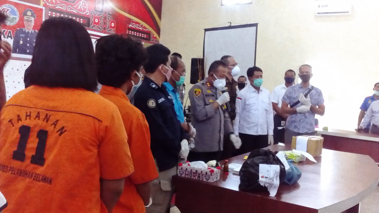 Satresnarkoba Polres Pelabuhan Belawan Musnahkan BB Kiloan Narkoba
